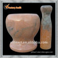 Nature marble stone mortar pestle set(YL-U007)